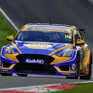 Print of a Ford Focus ST at the 2023 BTCC Launch Event Print of a Ford Focus ST at the 2023 BTCC Launch Event