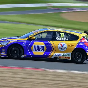 Print of a Ford Focus ST at the BTCC Launch Event Print of a Ford Focus ST at the BTCC Launch Event