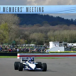 Goodwood 80th Members Meeting April 2023 Metal Print Collection: Brabham-BMW BT52, Demonstration laps