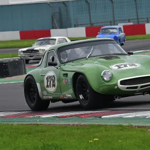 Donington Historic Festival April 2023 Framed Print Collection: HRDC Dunlop Allstars with HRDC Classic Alfa Challenge