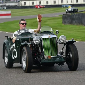 CJ13 1290 Aaron Shelby, 1959 MG TC, Carroll Shelby's first racing car