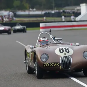 CJ13 2015 Jenson Button, Alex Buncombe, Jaguar C-Type