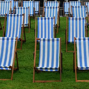 CJ14 7960 Blue striped deck chairs CJ14 7960 Blue striped deck chairs