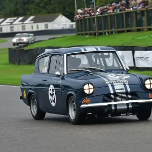 Goodwood Revival Print: Ford Anglia 105E at St Mary's Trophy Race Goodwood Revival Print: Ford Anglia 105E at St Mary's Trophy Race
