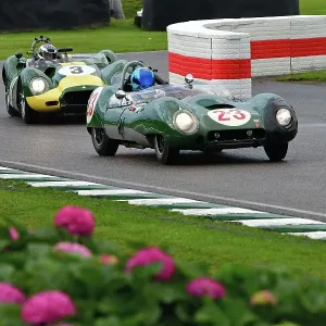 CJ14 8208 Johnny Mowlem, Bonamy Grimes, Lotus-Climax 15, Andre Lotterer, Joe Macari, Lister-Jaguar Knobbly CJ14 8208 Johnny Mowlem, Bonamy Grimes, Lotus-Climax 15, Andre Lotterer, Joe Macari, Lister-Jaguar Knobbly