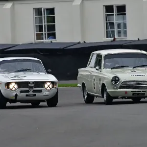 CJ14 9005 Matt Neal, Lotus-Ford Cortina Mk1, Emanuele Pirro, Alfa Romeo Giulia Sprint GTA CJ14 9005 Matt Neal, Lotus-Ford Cortina Mk1, Emanuele Pirro, Alfa Romeo Giulia Sprint GTA