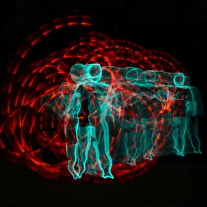 CJ5 6749 Illuminated man CJ5 6749 Illuminated man