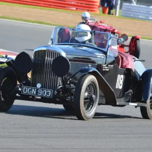 Vintage Sports Car Club Print - CJ5 7473 Steve Allen, Bentley 4 Litre Vintage Sports Car Club Print - CJ5 7473 Steve Allen, Bentley 4 Litre