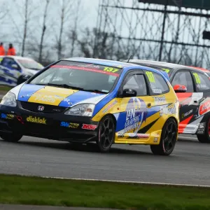 Silverstone Circuit Print - Honda Civic Racing at Silverstone Silverstone Circuit Print - Honda Civic Racing at Silverstone