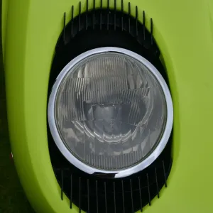 Lamborghini Miura Headlight Print in Classic Lime Green