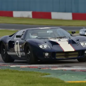 GT40 Print: Amon Cup Winner at Donington