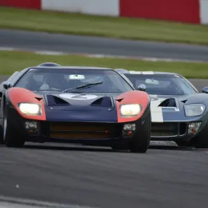 GT40 Print: Amon Cup Winner at Donington