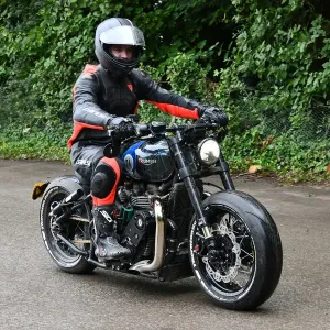 Thornton Hundred Bobber Print - Triumph Based Road Bike Thornton Hundred Bobber Print - Triumph Based Road Bike