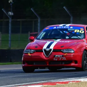 Festival Italia, Brands Hatch, Fawkham, Kent, England, Sunday 15th August, 2021. Collection: HITEK Alfa Romeo Championship