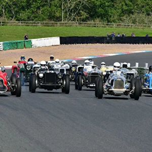 Bob Gerard Memorial Trophy Races Meeting, Mallory Park, Leicestershire, England, 22nd August 2021. Jigsaw Puzzle Collection: Alvis Centenary Race
