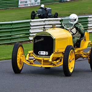 Bob Gerard Memorial Trophy Races Meeting, Mallory Park, Leicestershire, England, 22nd August 2021. Poster Print Collection: Edwardian Racing and Dick Baddiley Trophies Race, Handicap Race for Edwardian Cars,