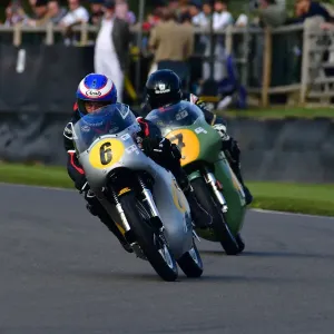 Richard Cooper and Steve Parrish on a Norton Manx 30M Print Richard Cooper and Steve Parrish on a Norton Manx 30M Print