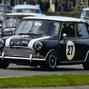 CJ9 8667 Karun Chandhok, Charlie Cooper, Morris Mini Cooper S CJ9 8667 Karun Chandhok, Charlie Cooper, Morris Mini Cooper S