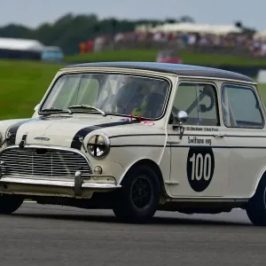 Andy Priaulx in Austin Mini Coopers Print
