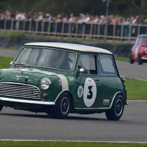 David Brabham's Morris Mini Coopers at Goodwood Revival 2021 Print