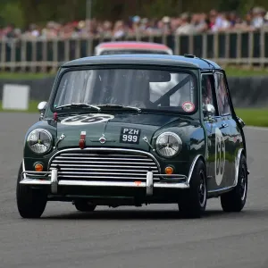 Chris Hoy and Niall McFadden in Morris Mini Coopers Print