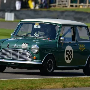 Andre Lotterer, Charlie Birkett in a Morris Mini Coopers Print