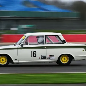 CM1 3693 David Tomlin, Ford Lotus Cortina, KFR 218 D, Innes ireland Cup