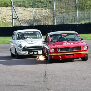 CM1 9573 Tim Davies, Ford Lotus Cortina, CNR 76 C, Neil Brown, Ford Mustang CM1 9573 Tim Davies, Ford Lotus Cortina, CNR 76 C, Neil Brown, Ford Mustang