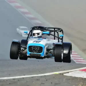 Print of a Caterham R300 in racing action Print of a Caterham R300 in racing action