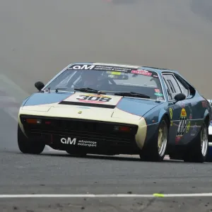 Print of Ferrari 308 GT4 in racing action Print of Ferrari 308 GT4 in racing action