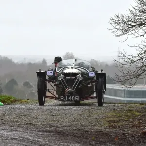Vintage Sports Car Club Print, New Year Driving Tests at Brooklands