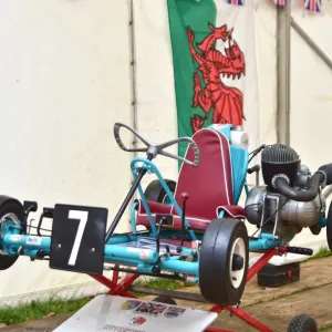 Print of Eric Atkinson driving a Villiers 9E kart at Race Retro 2016 Print of Eric Atkinson driving a Villiers 9E kart at Race Retro 2016