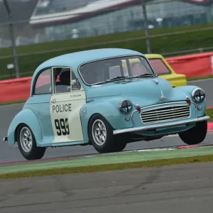 Chris Rea in a Morris Minor, Silverstone Print