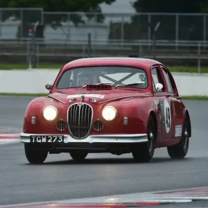 Jaguar Mk1 Print, Silverstone Circuit