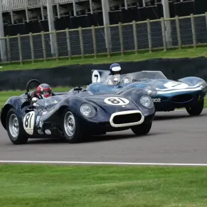 CM16 2178 Tony Wood, Lister Jaguar Knobbly, Chris MacAllister, Jaguar D-Type, Long nose CM16 2178 Tony Wood, Lister Jaguar Knobbly, Chris MacAllister, Jaguar D-Type, Long nose