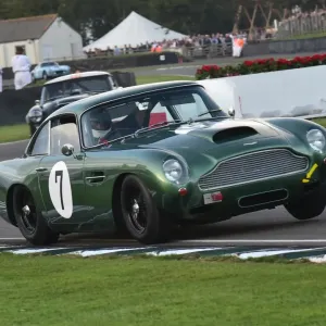 Aston Martin DB4 GT Print at Goodwood Revival 2016