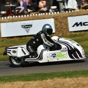 CM20 0270 Print: Philipp Moch's Kawasaki 1100 sidecar combination CM20 0270 Print: Philipp Moch's Kawasaki 1100 sidecar combination