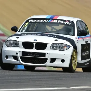 Print of a BMW 1 Series at Brands Hatch Print of a BMW 1 Series at Brands Hatch