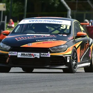 Print of a Volkswagen Scirocco in racing action Print of a Volkswagen Scirocco in racing action
