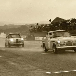 Goodwood Revival 2017 Print - Wet Racing Scene