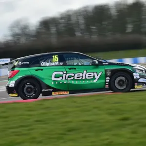 Print of Tom Oliphant's Mercedes Benz A-Class at Donington Park Print of Tom Oliphant's Mercedes Benz A-Class at Donington Park
