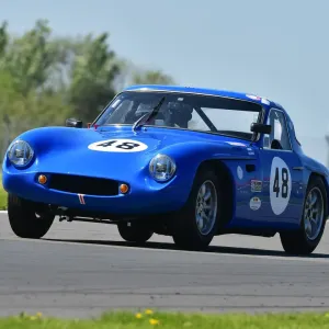 Print of a TVR Grantura Mk III racing car Print of a TVR Grantura Mk III racing car