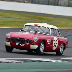MG B Print, Silverstone International Trophy Historic Race Meeting 2018