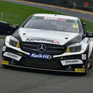 Print of Daniel Rowbottom in a Mercedes Benz A-Class at Brands Hatch Print of Daniel Rowbottom in a Mercedes Benz A-Class at Brands Hatch