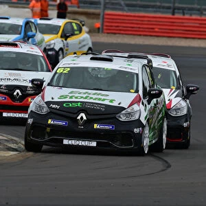 BTCC 2019, Rounds 25, 26, 27, Silverstone, September 2019 Photographic Print Collection: Renault UK Clio Cup.