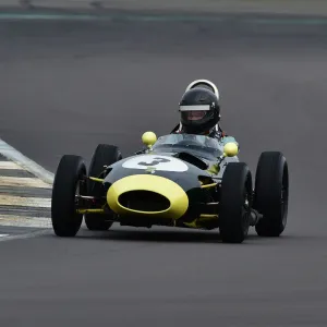 HSCC Silverstone Championship Finals October 2019 Framed Print Collection: Historic Formula Junior Front Engine.