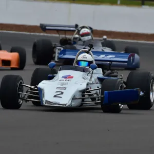 HSCC Silverstone Championship Finals October 2019 Photographic Print Collection: HSCC XL Aurora trophy