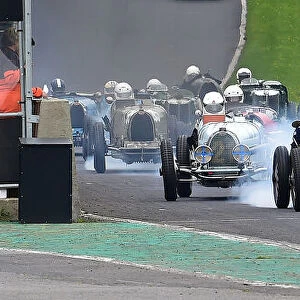 VSCC, Shuttleworth, Nuffield & Len Thompson Trophies Race Meeting Collection: Williams Trophy race for Pre-1935 Grand Prix Cars
