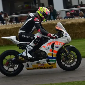 Print of Bruce Anstey on Honda CBR1000RR Print of Bruce Anstey on Honda CBR1000RR
