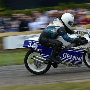 Goodwood Festival of Speed 2021 Framed Print Collection: Motorcycle racers.